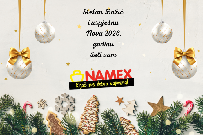 Namex: Sretan Božić i neka vam Nova godina donese radost, zdravlje i uspjeh