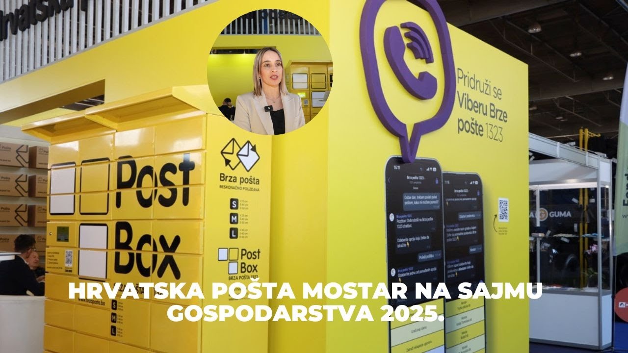 VIDEO | Hrvatska pošta Mostar na Sajmu predstavila paketomat, Viber bot…