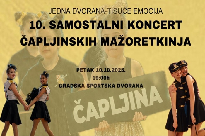 Čapljinske mažoretkinje pripremaju jubilarni koncert: Večer ponosa, zajedništva i zahvalnosti