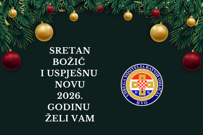Udruga RVO: Želimo vam blagoslovljen Božić i uspješnu Novu 2026. godinu