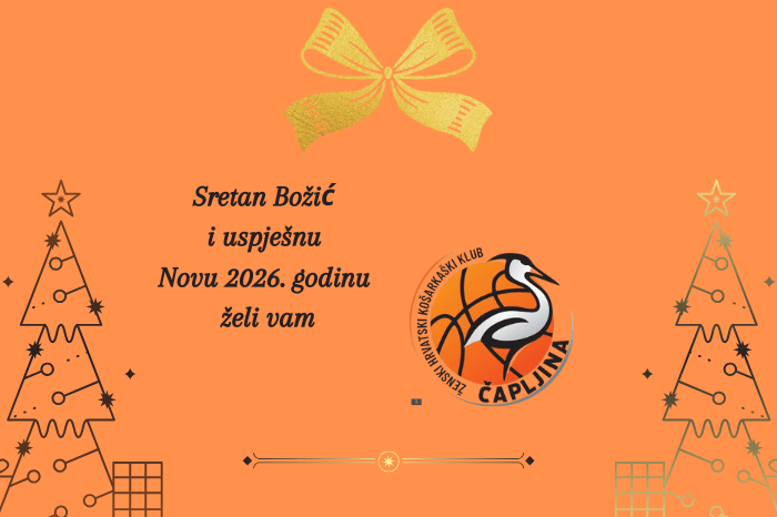 HŽKK Čapljina: Želimo vam sretne blagdane i puno sportskih uspjeha u 2026. godini.