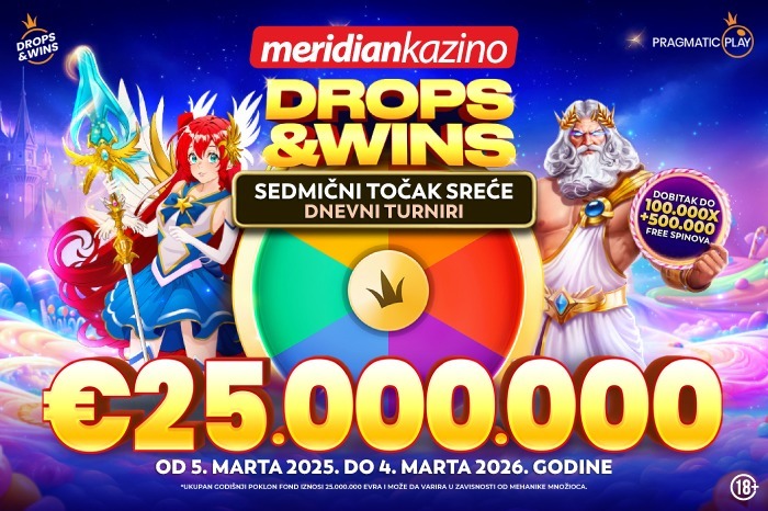 MERIDIAN KAZINO: Osvoji nevjerojatnih 100.000x ili dnevne poklone