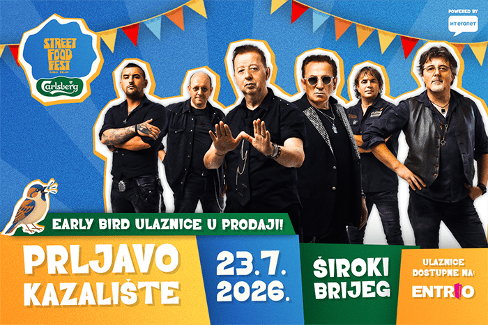 Počela prodaja Early Bird ulaznica za koncert Prljavog Kazališta na Street Food Festu