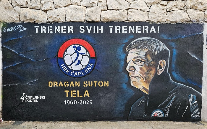 FOTO | Dragan Suton Tela dobio mural na sportskoj dvorani u rodnom gradu
