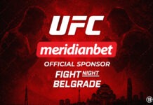 Meridianbet službeni sponzor UFC Fight Night Belgrade