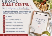 U Salus centru u Čapljini počinju individualna nutricionistička savjetovanja