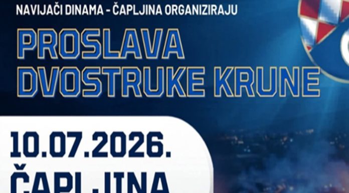 Sve je spremno za plavu feštu u Čapljini: U petak velika proslava dvostruke krune Dinama