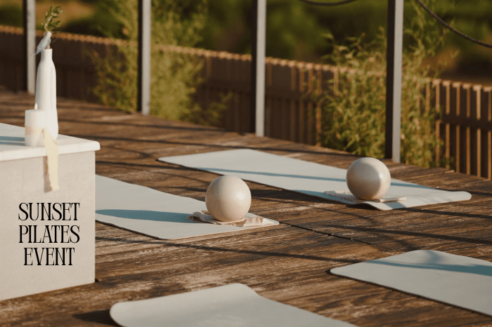 sunset pilates event