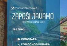 Konoba Hercegovac širi svoj tim: Otvorene pozicije za konobare, šankere i pomoćne kuhare