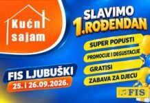 FIS Ljubuški slavi prvu godišnjicu – super popusti, kućni sajam, promocije i degustacije, pokloni i zabava za djecu