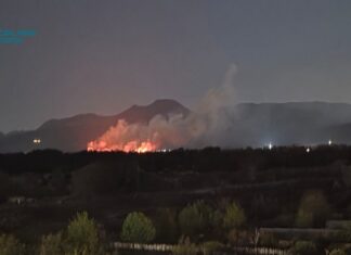 FOTO | Vatrena noć u Višićima: Vatrogasci satima gasili veliki požar