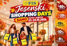 FIS Jesenski Shopping Days – dva dana odličnih popusta i još povoljnije kupovine!
