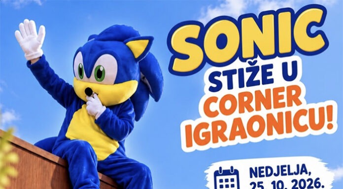 Nedjelja za igru i smijeh: Sonic stiže u Corner igraonicu u Čapljini